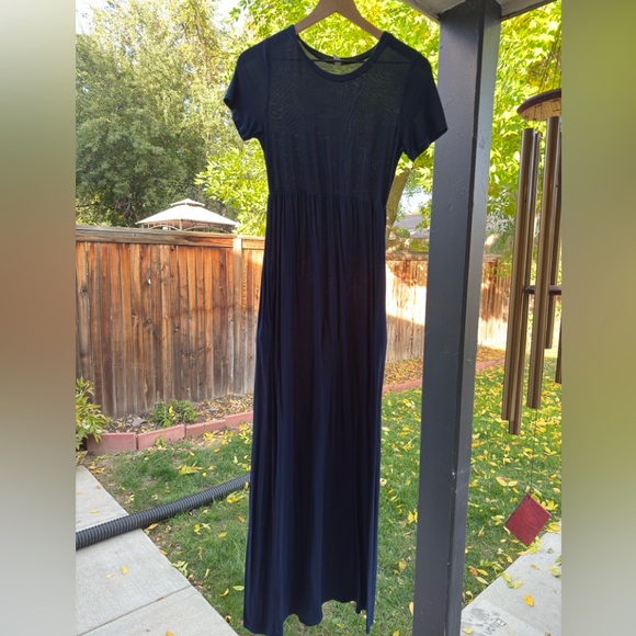 Lot of Two Pinkblush Maternity Maxi Dresses - Red and Blue - Picture 4 of 4